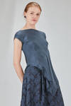 lean and asymmetric top in doubled washed silk satin - MARC LE BIHAN 