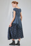 lean and asymmetric top in doubled washed silk satin - MARC LE BIHAN 