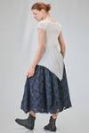 lean and asymmetric top in doubled washed silk satin - MARC LE BIHAN 