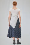 lean and asymmetric top in doubled washed silk satin - MARC LE BIHAN 
