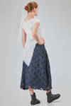 lean and asymmetric top in doubled washed silk satin - MARC LE BIHAN 