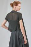 hip-lenght top in viscose knit - MARC LE BIHAN 