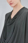 hip-lenght top in viscose knit - MARC LE BIHAN 