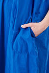 abito longuette a camicia ampia in popeline di cotone lavato - MANUELLE GUIBAL 