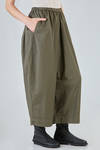 pantalone ampio, in tela leggera di cotone lavato - MANUELLE GUIBAL 