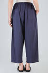 wide trousers, in light washed cotton canvas - MANUELLE GUIBAL 