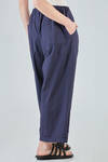 wide trousers, in light washed cotton canvas - MANUELLE GUIBAL 