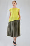 hip-lenght top, soft, in washed silk crêpe de chine - MANUELLE GUIBAL 