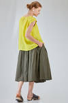 hip-lenght top, soft, in washed silk crêpe de chine - MANUELLE GUIBAL 