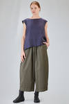 hip-lenght top, soft, in washed silk crêpe de chine - MANUELLE GUIBAL 