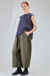 hip-lenght top, soft, in washed silk crêpe de chine - MANUELLE GUIBAL 