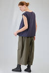 hip-lenght top, soft, in washed silk crêpe de chine - MANUELLE GUIBAL 