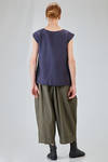 hip-lenght top, soft, in washed silk crêpe de chine - MANUELLE GUIBAL 