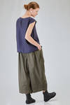 hip-lenght top, soft, in washed silk crêpe de chine - MANUELLE GUIBAL 