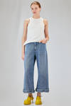 hip-lenght tank top, lean, in ribbed cotton and spandex jersey - MELITTA BAUMEISTER 