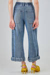 ankle length jeans, soft, in washed organic cotton denim - MELITTA BAUMEISTER 