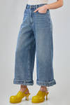 ankle length jeans, soft, in washed organic cotton denim - MELITTA BAUMEISTER 