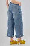 ankle length jeans, soft, in washed organic cotton denim - MELITTA BAUMEISTER 