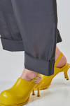 pantalone alla caviglia in shantung di poliestere glitterato e spugna di poliuretano - MELITTA BAUMEISTER 
