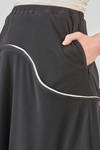 gonna 'sculpture' longuette, ampia, in jersey di poliestere, rayon e spandex - MELITTA BAUMEISTER 