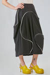 gonna 'sculpture' longuette, ampia, in jersey di poliestere, rayon e spandex - MELITTA BAUMEISTER 