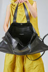 borsa shopper a grande trapezio in nappa morbidissima di agnello - MELITTA BAUMEISTER 