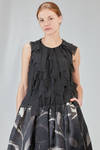 top al fianco in georgette di poliestere lavato - COMME des GARÇONS - COMME des GARÇONS 