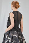 top al fianco in georgette di poliestere lavato - COMME des GARÇONS - COMME des GARÇONS 