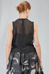 top al fianco in georgette di poliestere lavato - COMME des GARÇONS - COMME des GARÇONS 