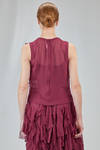 hip-lenght top in washed polyester georgette - COMME des GARÇONS - COMME des GARÇONS 