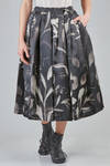 longuette skirt, wide, in printed silk satin and nylon tulle - COMME des GARÇONS - COMME des GARÇONS 