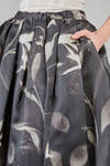 longuette skirt, wide, in printed silk satin and nylon tulle - COMME des GARÇONS - COMME des GARÇONS 