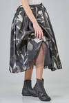 longuette skirt, wide, in printed silk satin and nylon tulle - COMME des GARÇONS - COMME des GARÇONS 