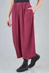 wide trousers in washed polyester georgette - COMME des GARÇONS - COMME des GARÇONS 
