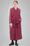 giacca lunga e sfiancata in georgette di poliestere lavato - COMME des GARÇONS - COMME des GARÇONS 