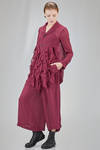 giacca lunga e sfiancata in georgette di poliestere lavato - COMME des GARÇONS - COMME des GARÇONS 