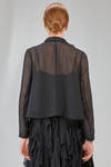 giacca al fianco in georgette di poliestere lavato - COMME des GARÇONS - COMME des GARÇONS 