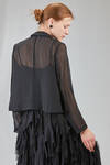 giacca al fianco in georgette di poliestere lavato - COMME des GARÇONS - COMME des GARÇONS 