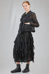 giacca al fianco in georgette di poliestere lavato - COMME des GARÇONS - COMME des GARÇONS 