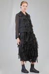 giacca al fianco in georgette di poliestere lavato - COMME des GARÇONS - COMME des GARÇONS 