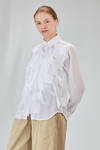 classic man shirt in polyester georgette - COMME des GARÇONS - COMME des GARÇONS 