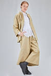 giacca lunga e ampia in twill di cotone lavato - COMME des GARÇONS - COMME des GARÇONS 