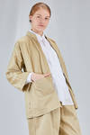 giacca lunga e ampia in twill di cotone lavato - COMME des GARÇONS - COMME des GARÇONS 