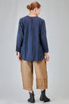 giacca/camicia lunga e ampia in satin di seta lavata - RISA NAKAMURA 