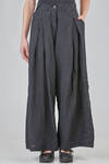 pantalone ampio in crêpe di lino lavato - RUNDHOLZ 