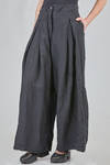 pantalone ampio in crêpe di lino lavato - RUNDHOLZ 
