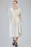 hip-lenght jacket, wide, in gauzed mesh and starched glittered cotton - RUNDHOLZ 