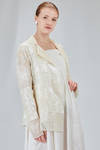 hip-lenght jacket, wide, in gauzed mesh and starched glittered cotton - RUNDHOLZ 