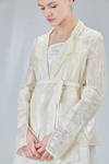 hip-lenght jacket, wide, in gauzed mesh and starched glittered cotton - RUNDHOLZ 