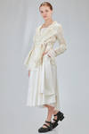 hip-lenght jacket, wide, in gauzed mesh and starched glittered cotton - RUNDHOLZ 